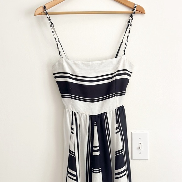 NWOT Maaji Boho Linen Blend Striped Ela Long Dress - Picture 9 of 16